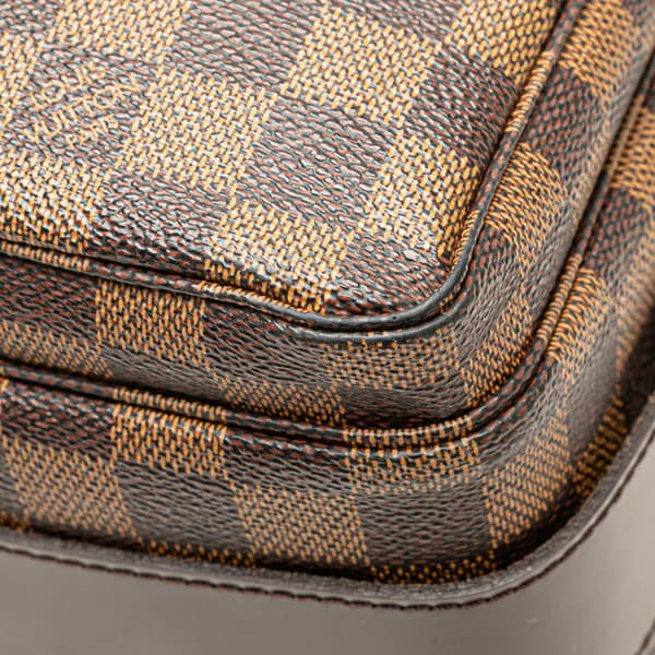Pre-owned Louis Vuitton Damier Ebene Naviglio Brown