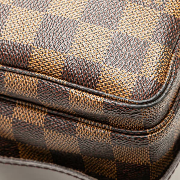 Pre-owned Louis Vuitton Damier Ebene Naviglio Brown