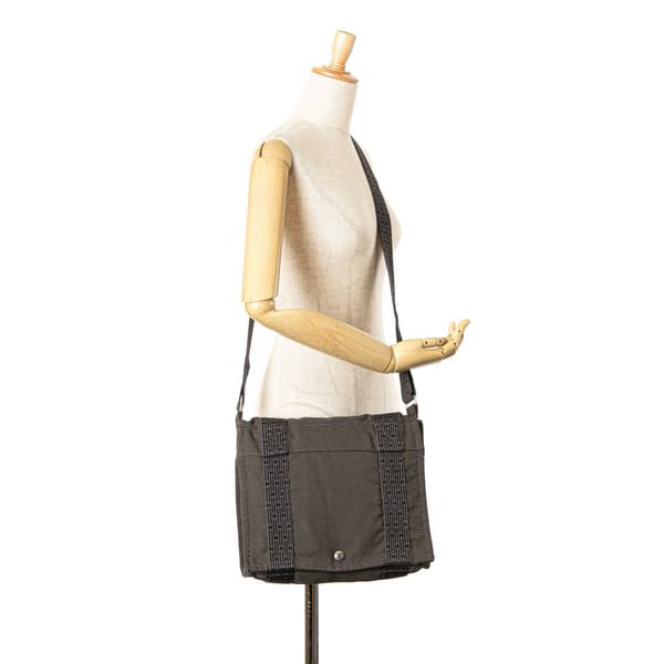 Pre-owned Hermès Fourre Tout Besace Messenger PM Brown