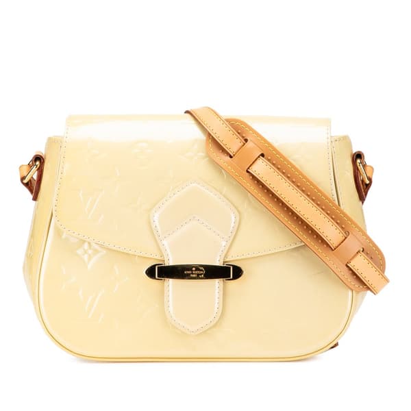 Pre-owned Louis Vuitton Monogram Vernis Bellflower GM Brown