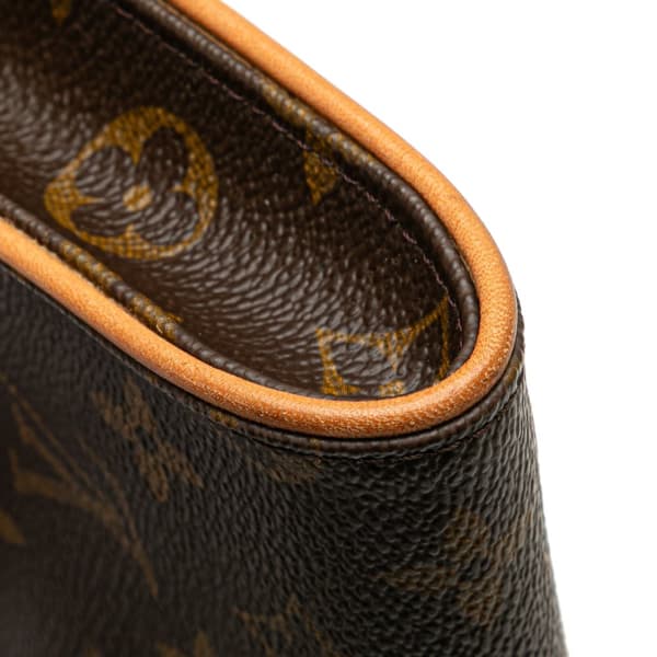 Pre-owned Louis Vuitton Monogram Pochette Twin GM Brown