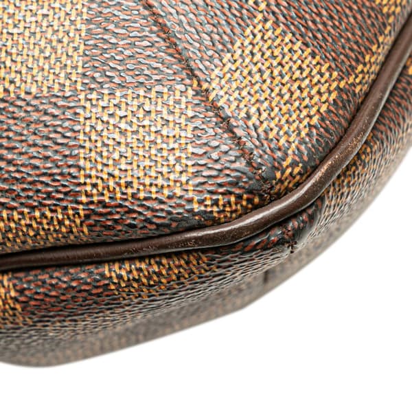 Pre-owned Louis Vuitton Damier Ebene Musette Salsa GM Brown