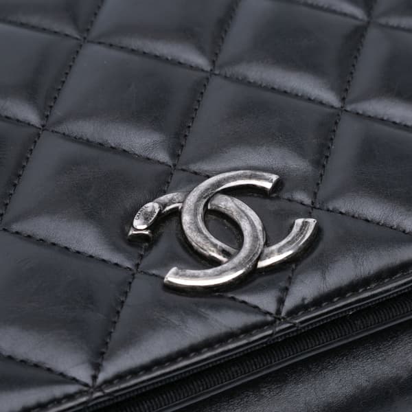 Pre-owned Chanel Medium Quilted Lambskin Ballerine Flap Black