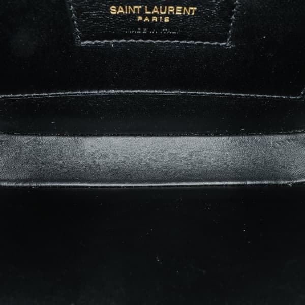 Pre-owned Saint Laurent Small Tweed Solferino Crossbody Black