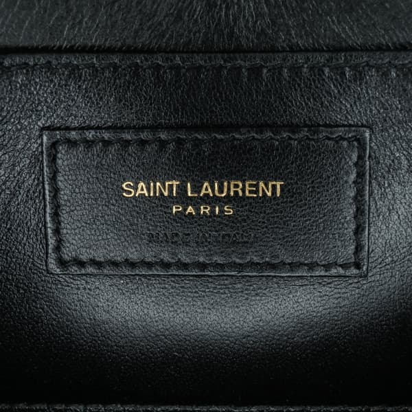 Pre-owned Saint Laurent Small Tweed Solferino Crossbody Black