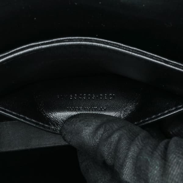Pre-owned Saint Laurent Small Tweed Solferino Crossbody Black