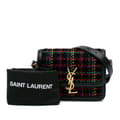 Miniatyrbild 10 av 10: Pre-owned Saint Laurent Small Tweed Solferino Crossbody Black