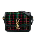 Miniatyrbild 1 av 10: Pre-owned Saint Laurent Small Tweed Solferino Crossbody Black