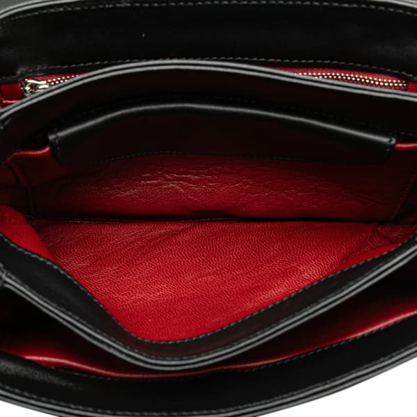 Pre-owned Prada Soft Calf Chain Crossbody Black