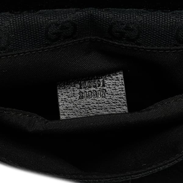 Pre-owned Gucci GG Canvas Web Crossbody Black