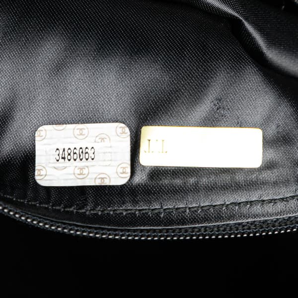 Pre-owned Chanel CC Quilted Lambskin Tassel Crossbody Black