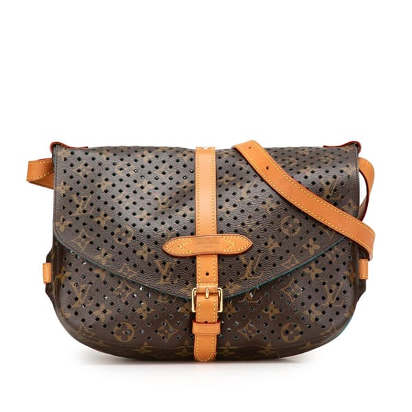 Pre-owned Louis Vuitton Monogram Sofia Coppola Flore Saumur Brown