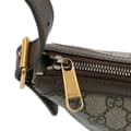 Miniatyrbillede 8 af 10: Pre-owned Gucci Small GG Supreme Web Ophidia Half Moon Crossbody Brown