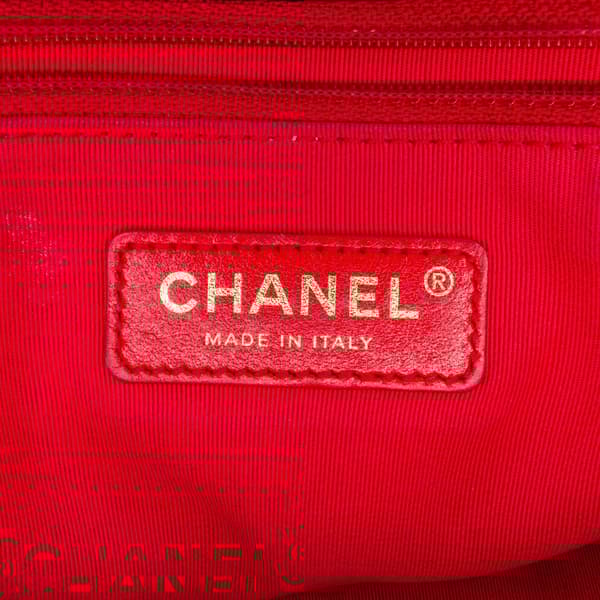 Pre-owned Chanel CC Lambskin Fringe Single Flap Black