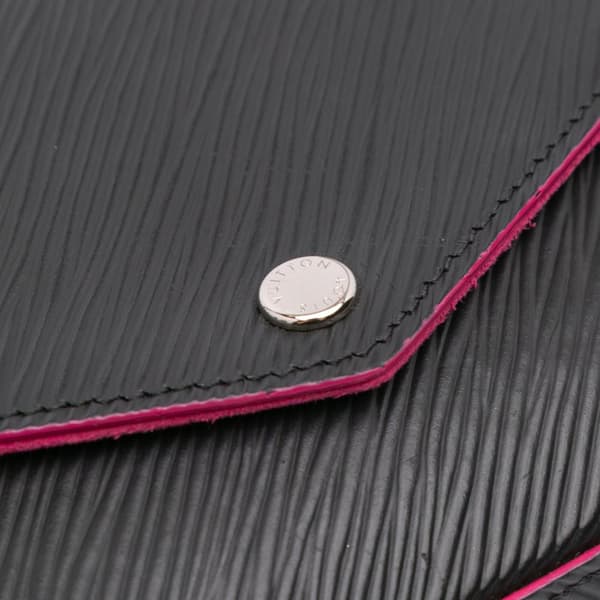 Pre-owned Louis Vuitton Epi Pochette Felicie Black