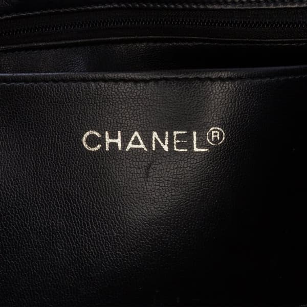 Pre-owned Chanel Small CC Quilted Lambskin Turnlock Full Single Flap Black