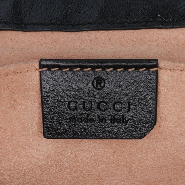 Pre-owned Gucci Mini GG Marmont Matelasse Leather Torchon Flap Crossbody Brown
