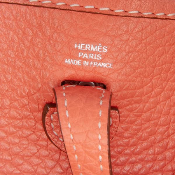 Pre-owned Hermès Clemence Evelyne TPM Orange