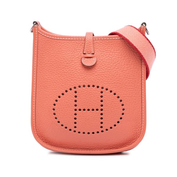 Pre-owned Hermès Clemence Evelyne TPM Orange