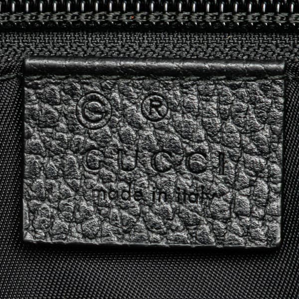 Pre-owned Gucci GG Nylon Flat Messenger Bag Black