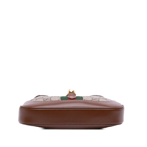Pre-owned Gucci Mini GG Supreme Jackie 1961 Crossbody Brown