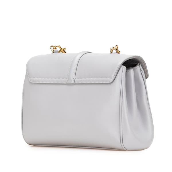 Pre-owned Celine Teen Smooth Calfskin Soft 16 Crossbody Gray