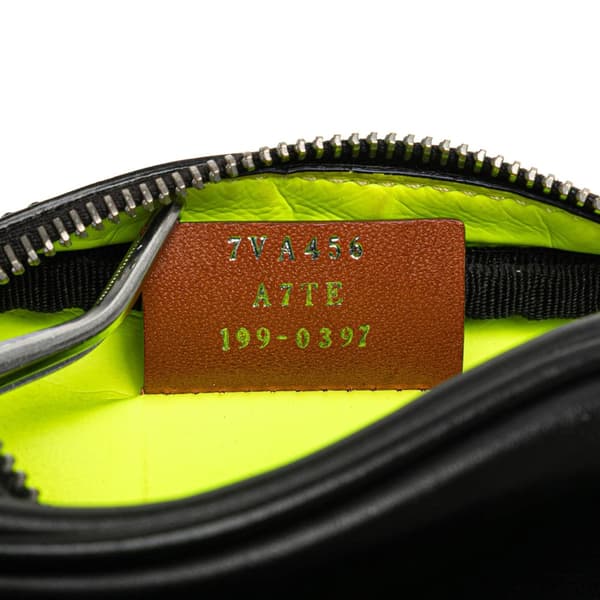 Pre-owned Fendi Small Leather Monster Bug Crossbody Black