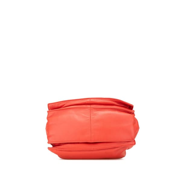 Pre-owned LOEWE Nappa Flamenco Tassel 22 Crossbody Red