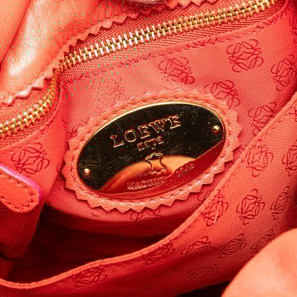 Pre-owned LOEWE Nappa Flamenco Tassel 22 Crossbody Red