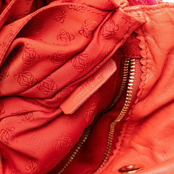 Pre-owned LOEWE Nappa Flamenco Tassel 22 Crossbody Red