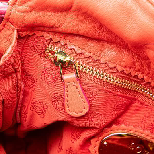 Pre-owned LOEWE Nappa Flamenco Tassel 22 Crossbody Red