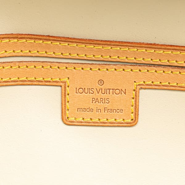 Pre-owned Louis Vuitton Monogram Vernis Fleurs Pochette Yellow
