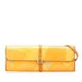 Miniatyrbilde 1 av 10: Pre-owned Louis Vuitton Monogram Vernis Fleurs Pochette Yellow