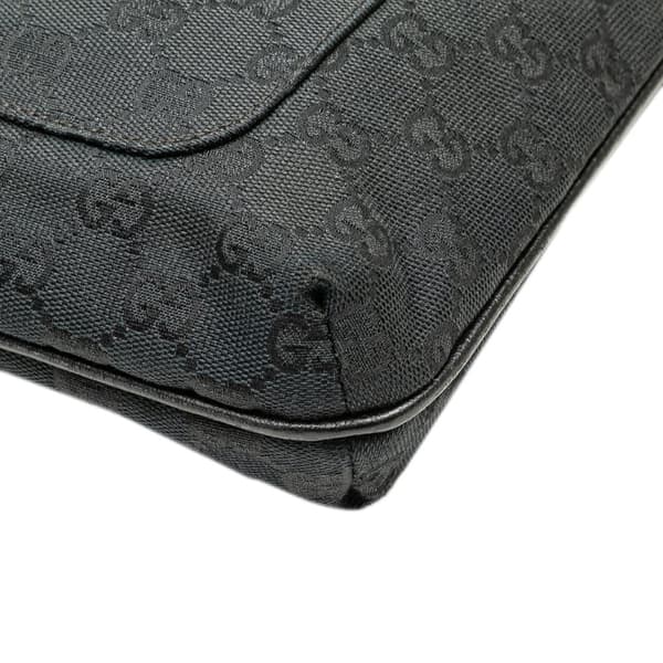 Pre-owned Gucci GG Canvas Crossbody Black