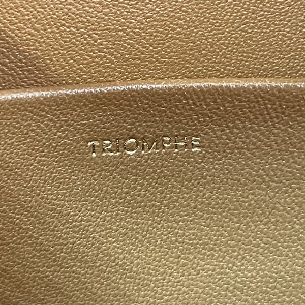 Pre-owned Celine Classique Coated Canvas Triomphe Crossbody Brown