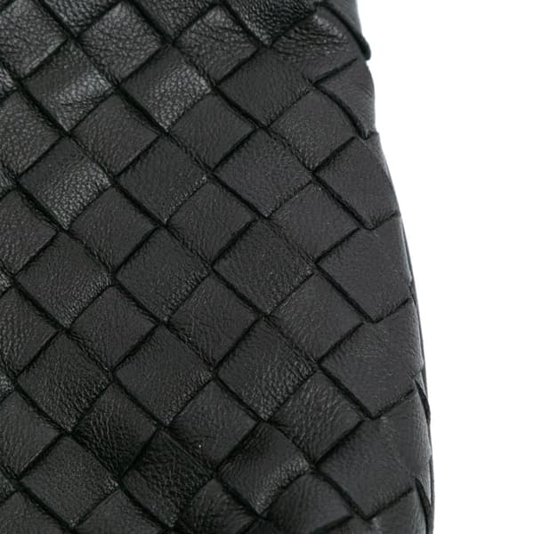 Pre-owned Bottega Veneta Nappa Intrecciato Crossbody Black