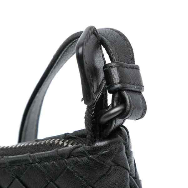 Pre-owned Bottega Veneta Nappa Intrecciato Crossbody Black