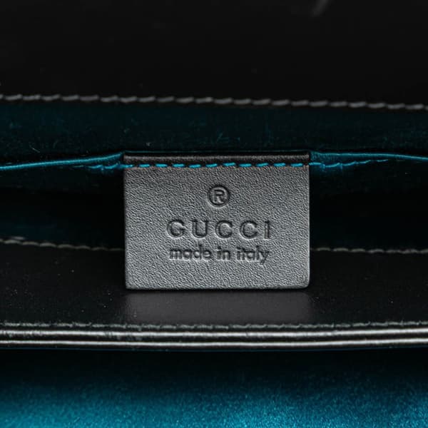 Pre-owned Gucci Small Suede Ophidia Chain Crossbody Red