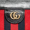 Miniatyrbillede 7 af 10: Pre-owned Gucci Small Suede Ophidia Chain Crossbody Red