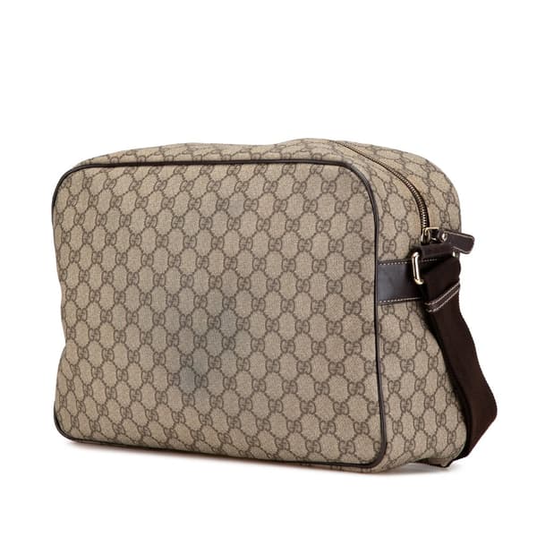 Pre-owned Gucci GG Supreme Crossbody Brown
