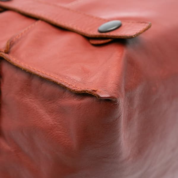 Pre-owned Bottega Veneta Nappa Intrecciato Flap Crossbody Red