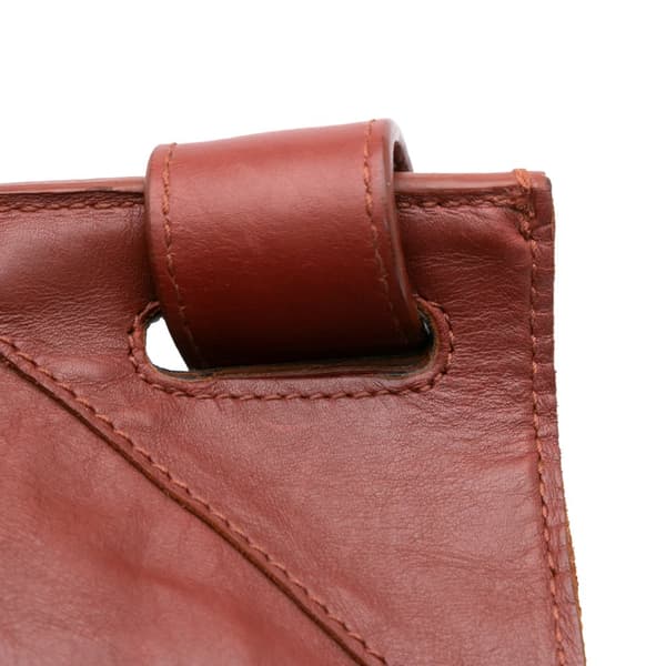 Pre-owned Bottega Veneta Nappa Intrecciato Flap Crossbody Red
