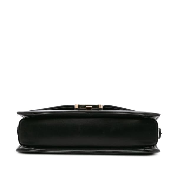Pre-owned Valentino Small Leather Letter Crossbody Black