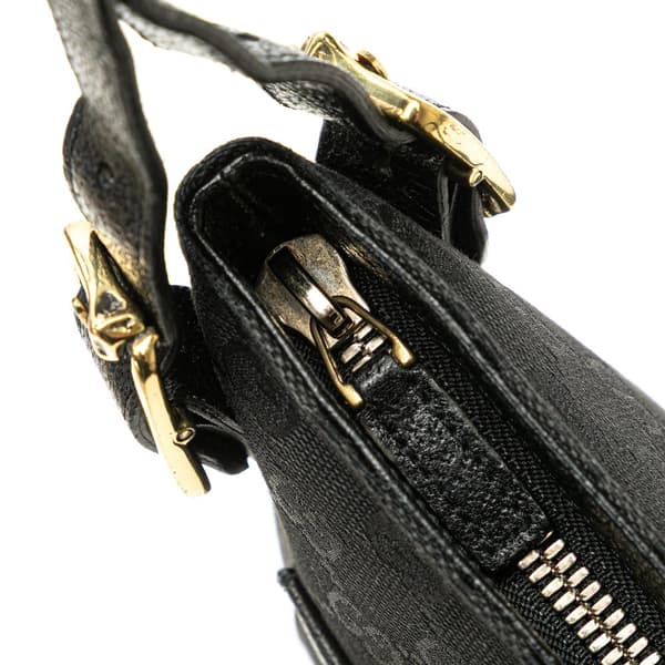 Pre-owned Gucci GG Canvas Crossbody Black
