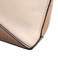 Miniatyrbild 8 av 10: Pre-owned LOEWE Mini Leather and Suede Puzzle Crossbody Brown