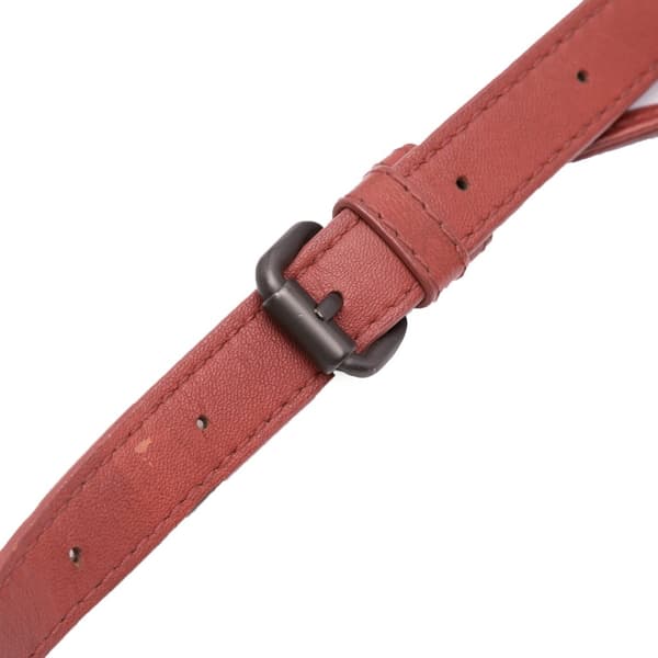 Pre-owned Bottega Veneta Nappa Intrecciato Flap Crossbody Red