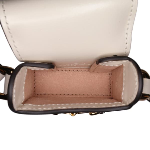 Pre-owned Gucci Calfskin Horsebit 1955 AirPods Case Crossbody Brown