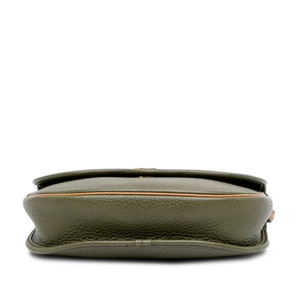 Pre-owned Dior Leather Crossbody Green