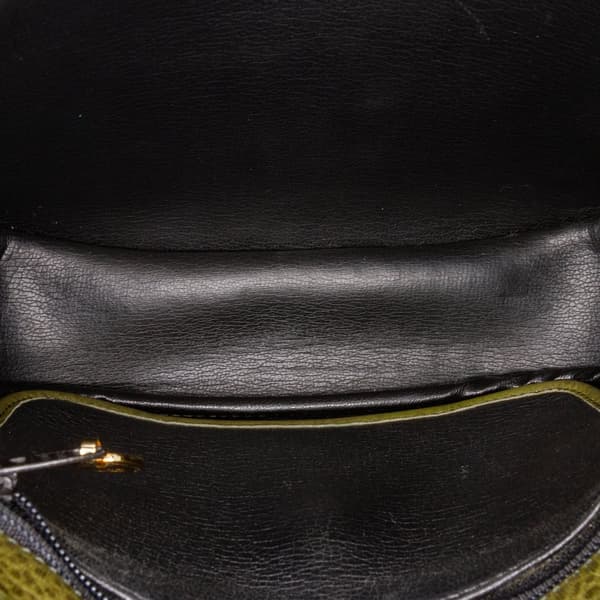 Pre-owned Dior Leather Crossbody Green