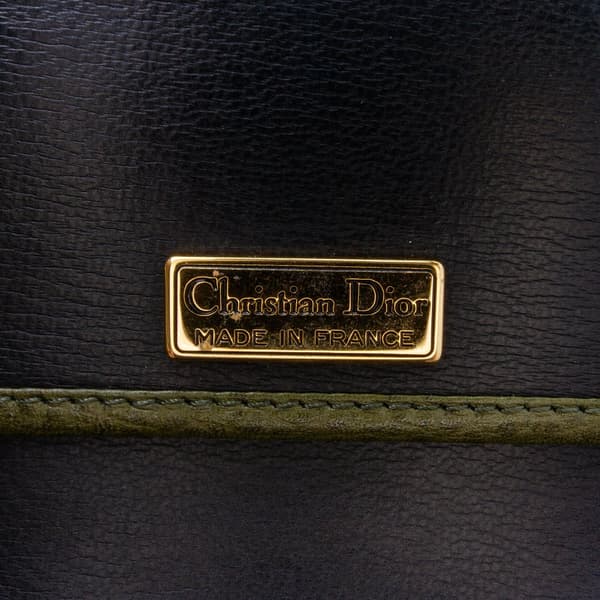Pre-owned Dior Leather Crossbody Green